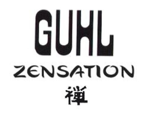 GUHL ZENSATION Logo (IGE, 07/31/2003)