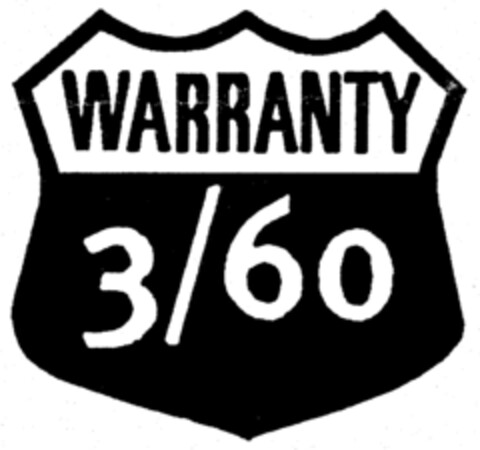 WARRANTY 3/60 Logo (IGE, 23.04.1998)