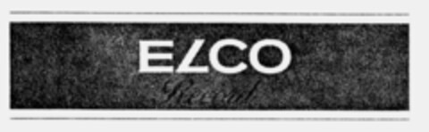 ELCO Record Logo (IGE, 09.08.1989)