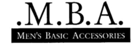 .M.B.A. MEN'S BASIC ACCESSORIES Logo (IGE, 23.06.1995)