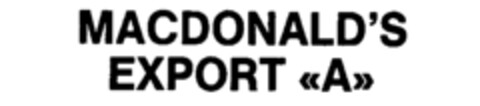 MACDONALD'S EXPORT <A> Logo (IGE, 11.12.1989)