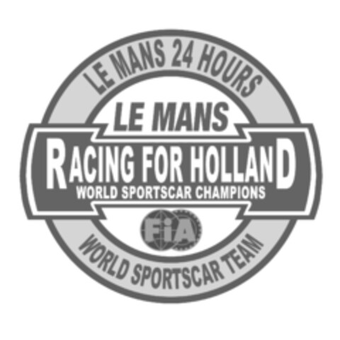 LE MANS 24 HOURS LE MANS RACING FOR HOLLAND WORLD SPORTSCAR CHAMPIONS FIA WORLD SPORTSCAR TEAM Logo (IGE, 10/20/2022)