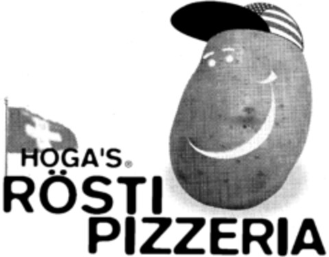 HOGA'S RÖSTI PIZZERIA Logo (IGE, 11.04.1997)