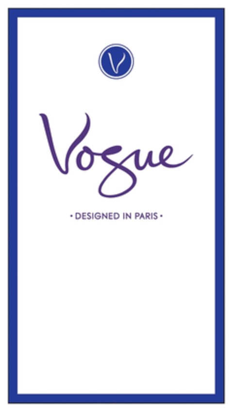 V VOGUE DESIGNED IN PARIS Logo (IGE, 12.07.2013)