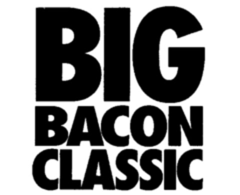 BIC BACON CLASSIC Logo (IGE, 31.01.1995)
