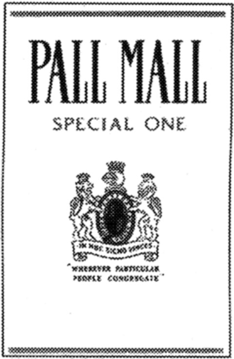 PALL MALL SPECIAL ONE Logo (IGE, 30.01.1998)