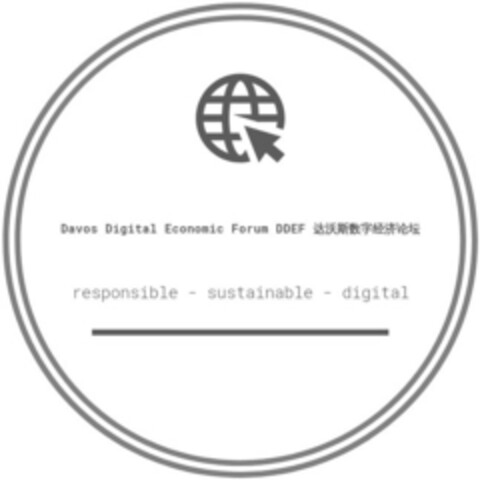 Davos Digital Economic Forum DDEF responsible - sustainable - digital Logo (IGE, 20.06.2019)