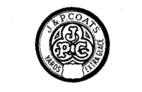 JPC J. & P. COATS YARDS EXTRA GLACé Logo (IGE, 08.12.1989)