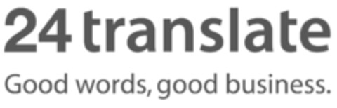 24translate Good words, good business. Logo (IGE, 06.07.2011)