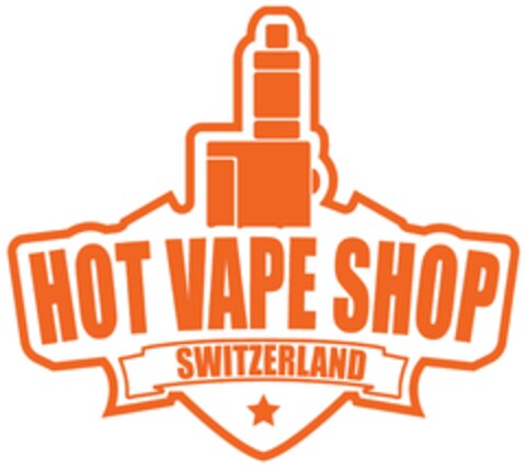 HOT VAPE SHOP SWITZERLAND Logo (IGE, 02/01/2024)