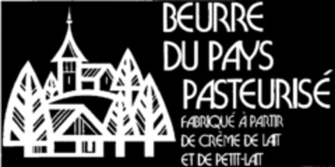 BEURRE DU PAYS PASTEURISÉ FABRIQUÉ À PARTIR DE CRÈME DE LAIT ET DE PETIT-LAIT Logo (IGE, 23.02.2005)