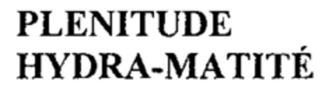 PLENITUDE HYDRA-MATITÉ Logo (IGE, 02/12/1996)
