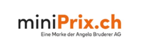 miniPrix.ch Eine Marke der Angela Bruderer AG Logo (IGE, 27.04.2023)