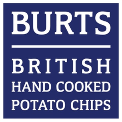BURTS BRITISH HAND COOKED POTATO CHIPS Logo (IGE, 08.10.2015)