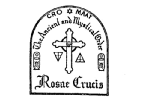 CRO MAAT The Ancient and Mystical Order Rosae Crucis Logo (IGE, 21.06.1991)