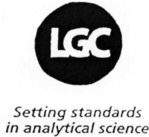 LGC Setting standards in analytical science Logo (IGE, 03.02.2000)