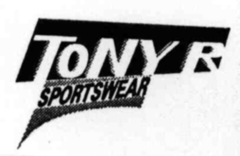 TONY R SPORTSWEAR Logo (IGE, 06.04.1999)