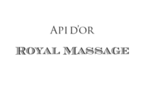 API D'OR ROYAL MASSAGE Logo (IGE, 30.05.2012)