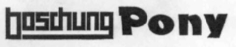 boschung Pony Logo (IGE, 21.05.1975)