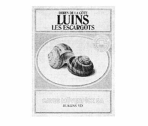DORIN DE LA CôTE LUINS LES ESCARGOTS CAVES MöVENPiCK SA BURSINS VD Logo (IGE, 22.04.1985)