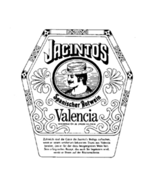 JACINTOS Valencia Spanischer Rotwein Logo (IGE, 06/06/1977)