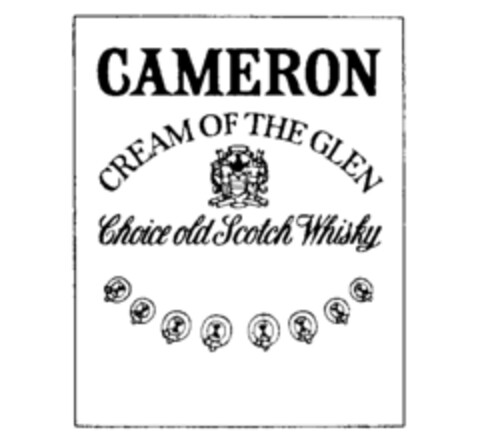 CAMERON CREAM OF THE GLEN Choice old Scotch Whisky Logo (IGE, 10.05.1990)