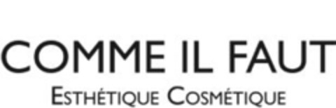 COMME IL FAUT Esthétique Cosmétique Logo (IGE, 06.09.2013)