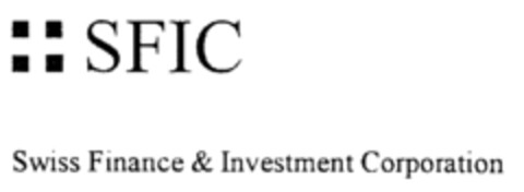 SFIC Swiss Finance & Investment Corporation Logo (IGE, 23.01.2002)