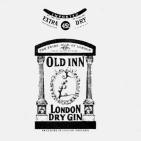 OLD INN LONDON DRY GIN Logo (IGE, 11.07.1980)