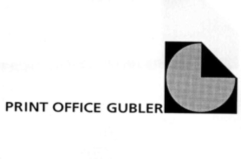 PRINT OFFICE GUBLER Logo (IGE, 02/25/1999)