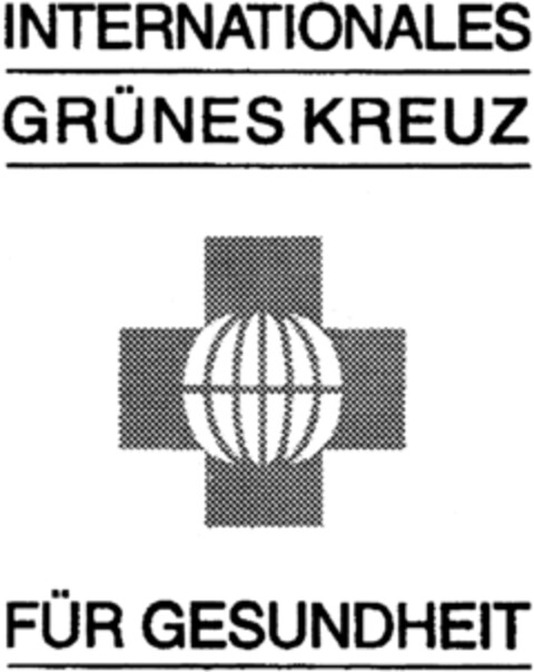 INTERNATIONALES GRÜNES KREUZ FÜR GESUNDHEIT Logo (IGE, 25.02.1999)