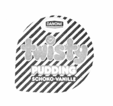 DANONE twisty PUDDING SCHOKO-VANILLE Logo (IGE, 23.04.1980)