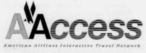 AAccess American Airlines Interactive Travel Network Logo (IGE, 18.06.1996)