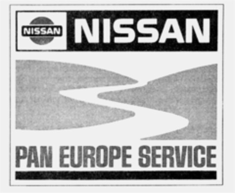 NISSAN PAN EUROPE SERVICE Logo (IGE, 09.08.1990)