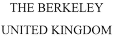 THE BERKELEY UNITED KINGDOM Logo (IGE, 08/22/2008)