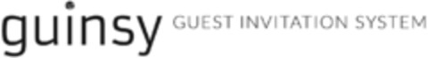 guinsy GUEST INVITATION SYSTEM Logo (IGE, 29.01.2019)