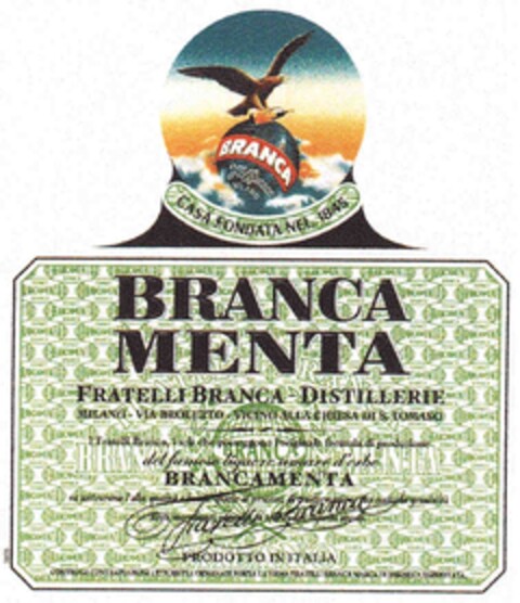 BRANCA MENTA FRATELLI BRANCA - DISTILLERIE Logo (IGE, 20.05.2005)