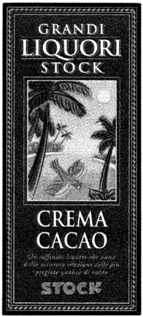 GRANDI LIQUORI STOCK, CREMA CACAO, STOCK Logo (IGE, 05.05.1998)