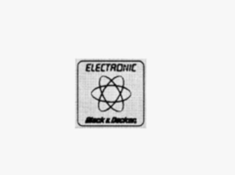 ELECTRONIC Black & Decker Logo (IGE, 04.11.1981)