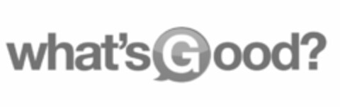 WHAT'SGOOD? Logo (USPTO, 24.07.2009)