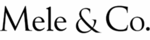 MELE & CO. Logo (USPTO, 05/15/2018)