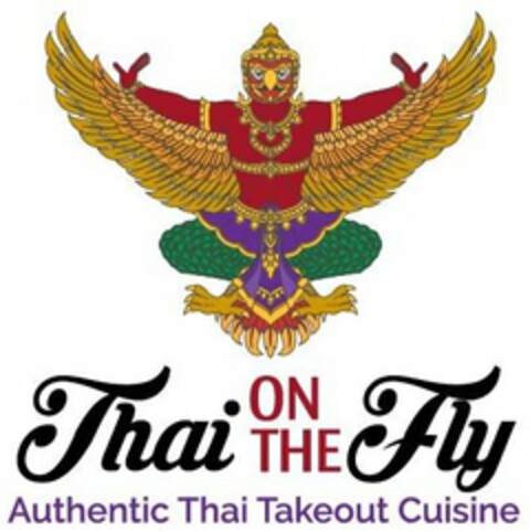 THAI ON THE FLY AUTHENTIC THAI TAKEOUT CUISINE Logo (USPTO, 11.06.2018)