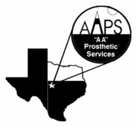 AAPS "AA" PROSTHETIC SERVICES Logo (USPTO, 04.08.2010)