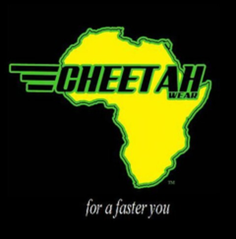 CHEETAH WEAR FOR A FASTER YOU Logo (USPTO, 24.01.2012)