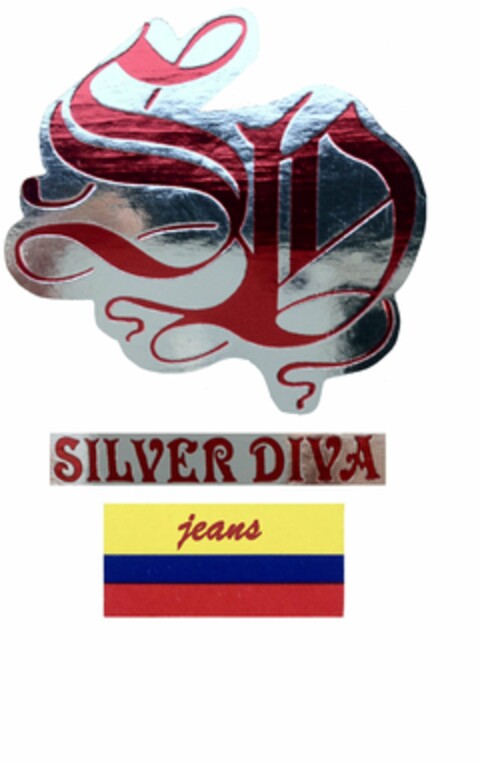 SD SILVER DIVA JEANS Logo (USPTO, 23.04.2012)