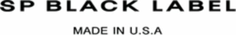 SP BLACK LABEL Logo (USPTO, 07.08.2013)