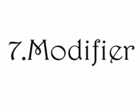 7.MODIFIER Logo (USPTO, 09.08.2013)