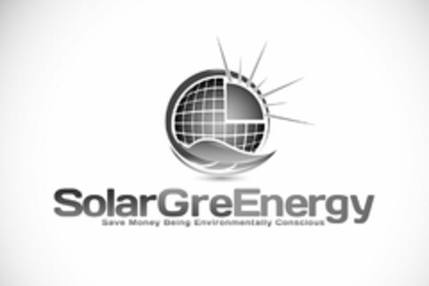 SOLARGREENERGY SAVE MONEY BEING ENVIRONMENTALLY CONSCIOUS Logo (USPTO, 18.12.2014)