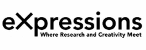 EXPRESSIONS WHERE RESEARCH AND CREATIVITY MEET Logo (USPTO, 26.01.2016)