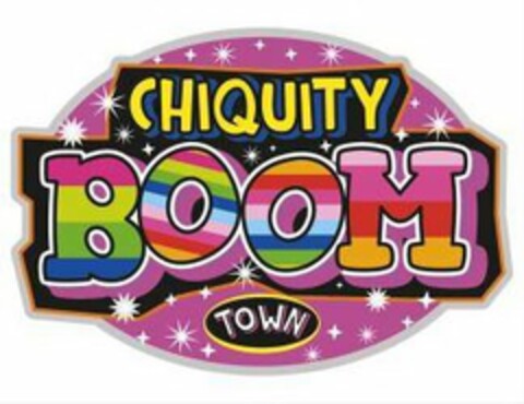 CHIQUITY BOOM TOWN Logo (USPTO, 22.09.2017)